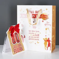 Geschenktasche zum 80. - Lass dich feiern
