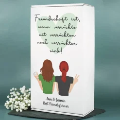 Geschenkverpackung für Freundinnen mit Ihrem Wunschmotiv