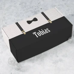 Geschenkverpackung für Männer mit Ihrem Wunschnamen bedruckt