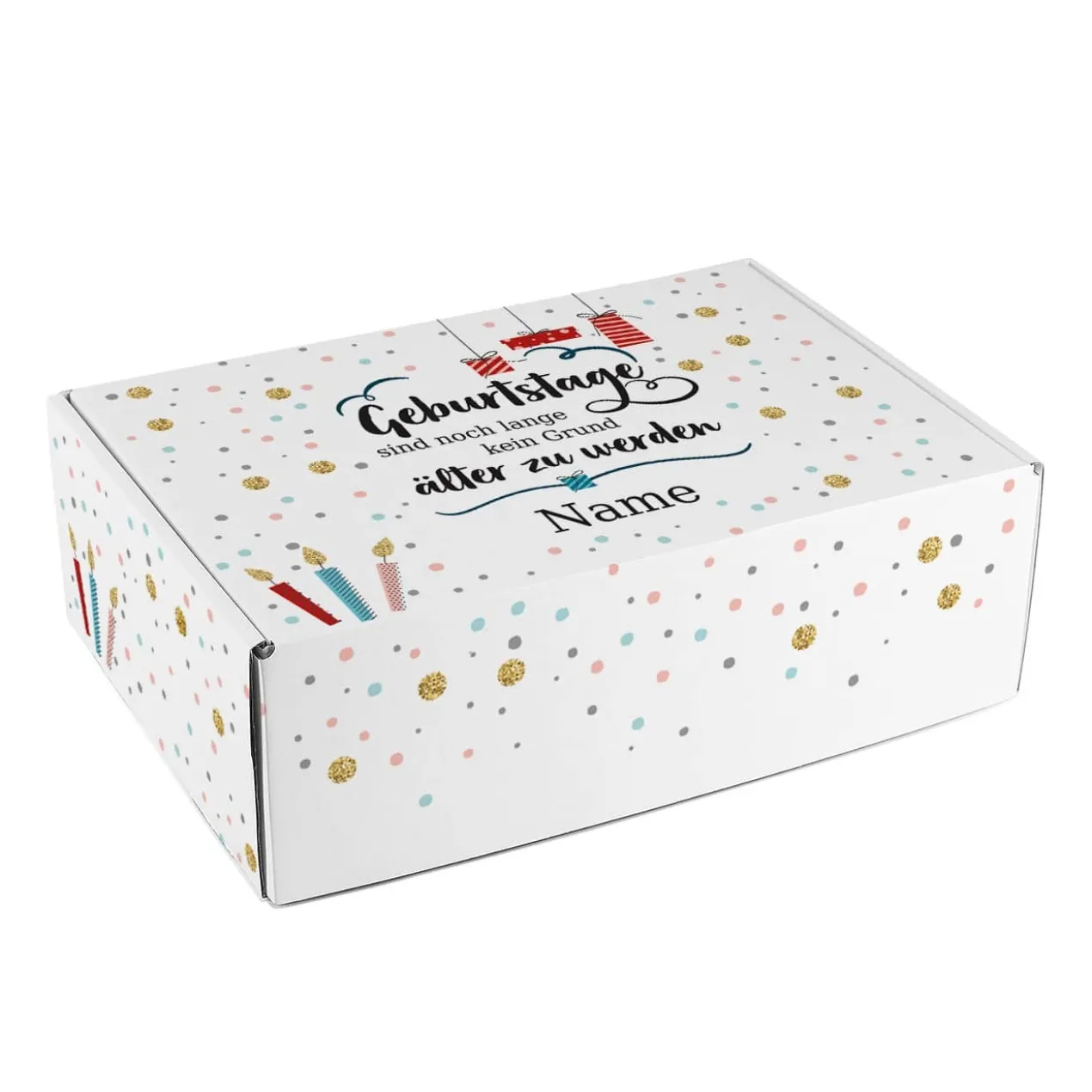 Geschenkverpackung - Geburtstage sind kein Grund älter zu werden
