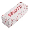 Geschenkverpackung zu Weihnachten mit Zuckerstangen-Motiv