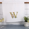 Geschirrtuch mit Rosen-Monogramm und Name