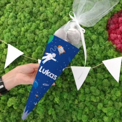 Geschwisterzuckertüte mit Astronaut