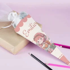 Geschwister Zuckertüte mit Feenmotiv und Name