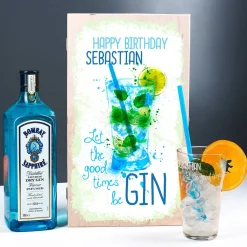 Gin Präsent zum Geburtstag - Let the good times beGIN