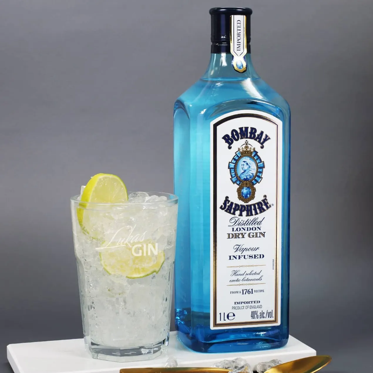 Gin-Set zum Geburtstag mit Bombay Ginflasche