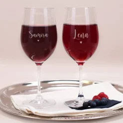 Give us Baby one more wine - personalisiertes Weinset mit Gravur