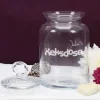 Glasdose Krümel mit Wunschnamen
