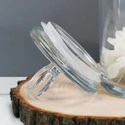 Glasdose mit Ostereier-Design und Ihrem Wunschnamen