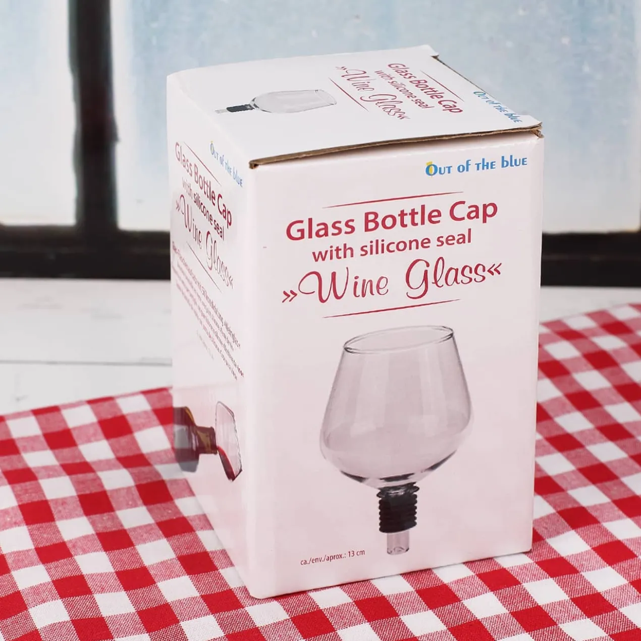 Glas-Flaschenaufsatz Weinglas