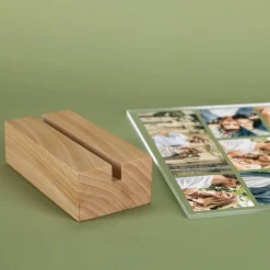 Glasfoto mit 8 Bildern und Namensaufdruck für Paare zum Jahrestag, zur Hochzeit