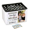 Glück ist... Adventskalender Set für Ihren Bierkasten mit Foto und Wunschtext