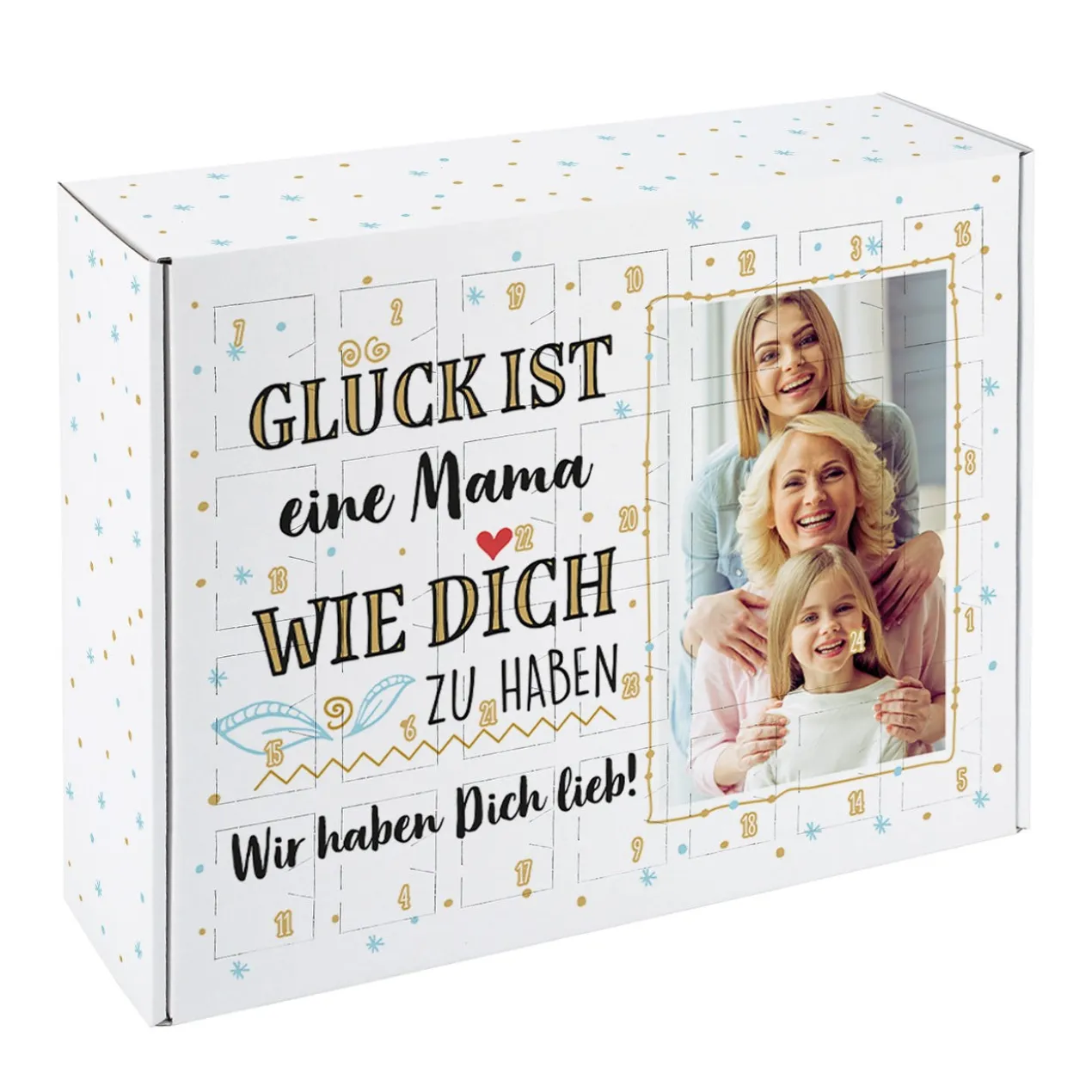 Glück ist... DIY Adventskalender mit Foto und Wunschtext