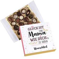 Glück ist, eine Mama wie dich zu haben - Lindt Pralinen mit Wunschtext
