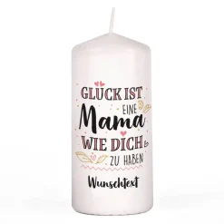 Glück ist, eine Mama wie dich zu haben - Stumpenkerze