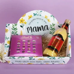 Glück ist eine Mama wie Dich zu haben - Geschenkkörbe mit verschiedenen Füllungen