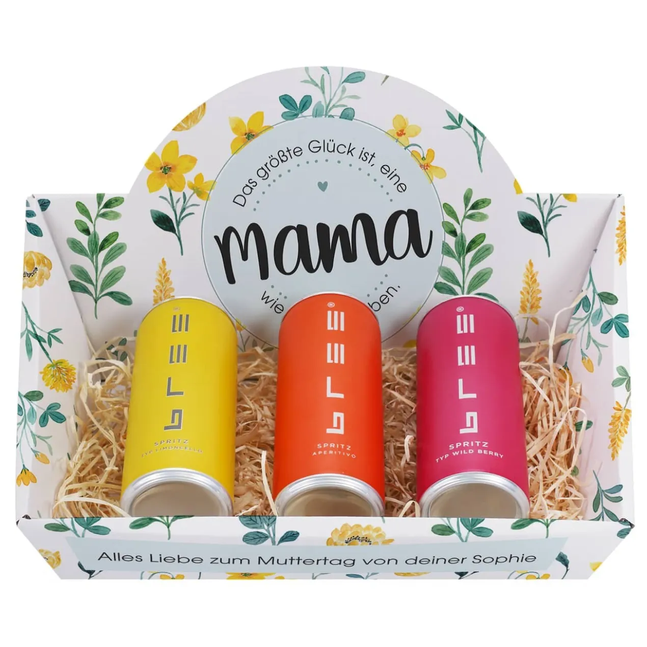 Glück ist eine Mama wie Dich zu haben - Geschenkkörbe mit verschiedenen Füllungen