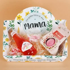 Glück ist eine Mama wie Dich zu haben - Geschenkkörbe mit verschiedenen Füllungen