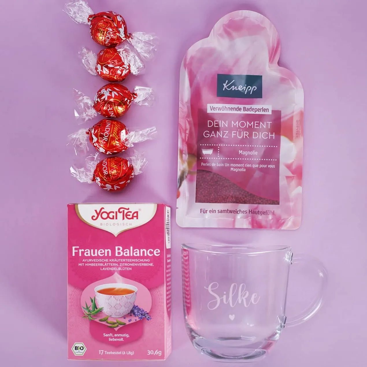 Glück ist eine Mama wie Dich zu haben - Geschenkkörbe mit verschiedenen Füllungen