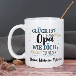 Glück ist einen Opa wie dich zu haben - Tasse mit Wunschtext