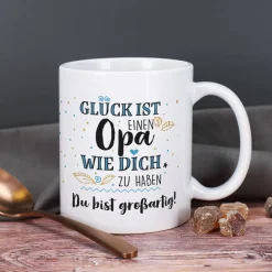 Glück ist einen Opa wie dich zu haben - Tasse mit Wunschtext