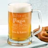 Glück ist, einen Papa wie dich zu haben - Bierkrug mit Gravur