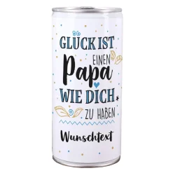 Glück ist, einen Papa wie dich zu haben - Bierdose mit Wunschtext
