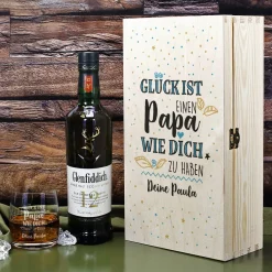 Glück ist, einen Papa wie dich zu haben - Glenfiddich Whisky Geschenkset