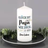 Glück ist, einen Papa wie dich zu haben - Kerze mit Wunschtext