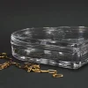 Glück ist... Glasdose in Herzform für Schmuck oder Geldgeschenke