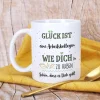 Glück ist ... - Tasse mit Ihren Wunschtexten