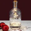 Glückslicht - Beleuchtete Karaffe mit Ihrem Wunschtext