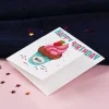 Glückwunschkarte mit Cupcake und Name - Happy Birthday