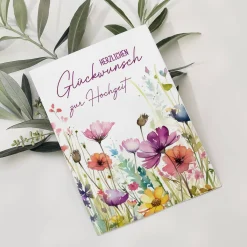 Glückwunschkarte mit Wildblumen - zu vielen Anlässen