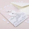 Glückwunschkarte zur Hochzeit mit Rosen- und Herz-Anhänger