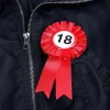 Glückwunsch-Rosette - Endlich 18