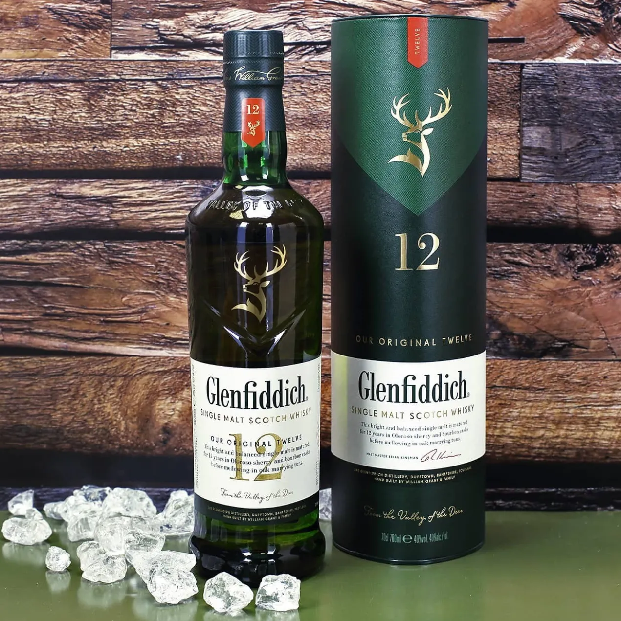 Glenfiddich Geschenkset zum Geburtstag mit Whiskyglas, Schokolade und Box