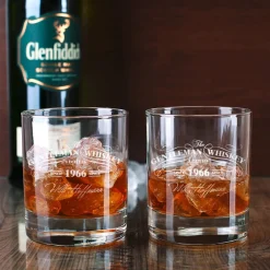 Glenfiddich Single Malt Whisky Geschenkset mit Whiskyglas und Holzkiste