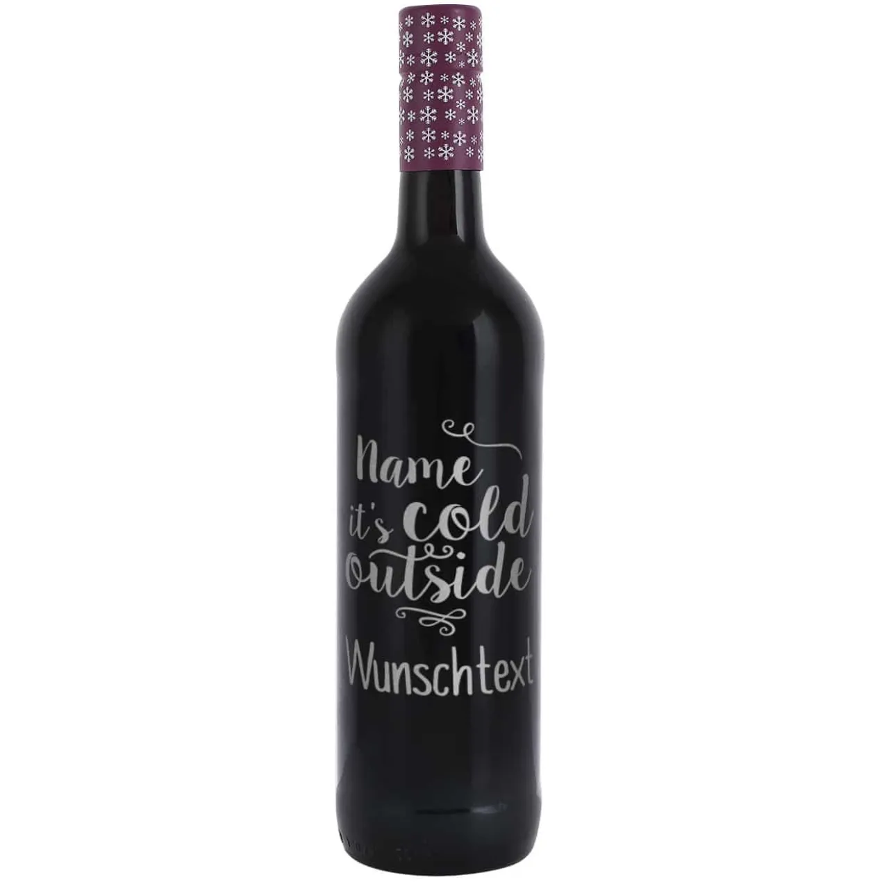 Glühwein - it’s cold outside - mit Name und Wunschtext