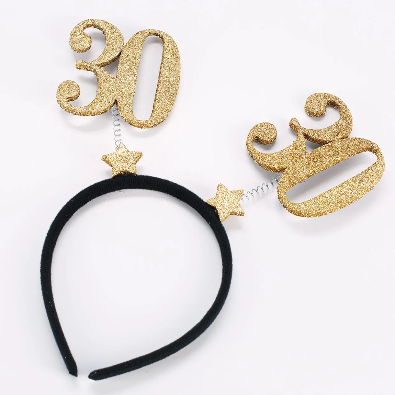 Glitzernder Haarreif zum 30. Geburtstag