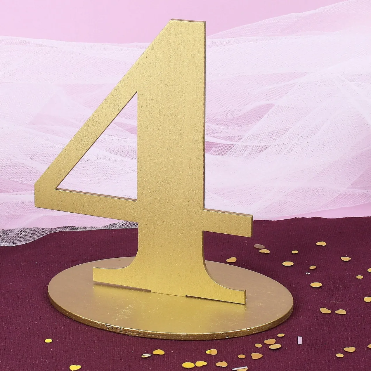 Goldene Dekozahl 4
