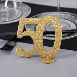 Goldene Dekozahl 50 - zum Geburtstag