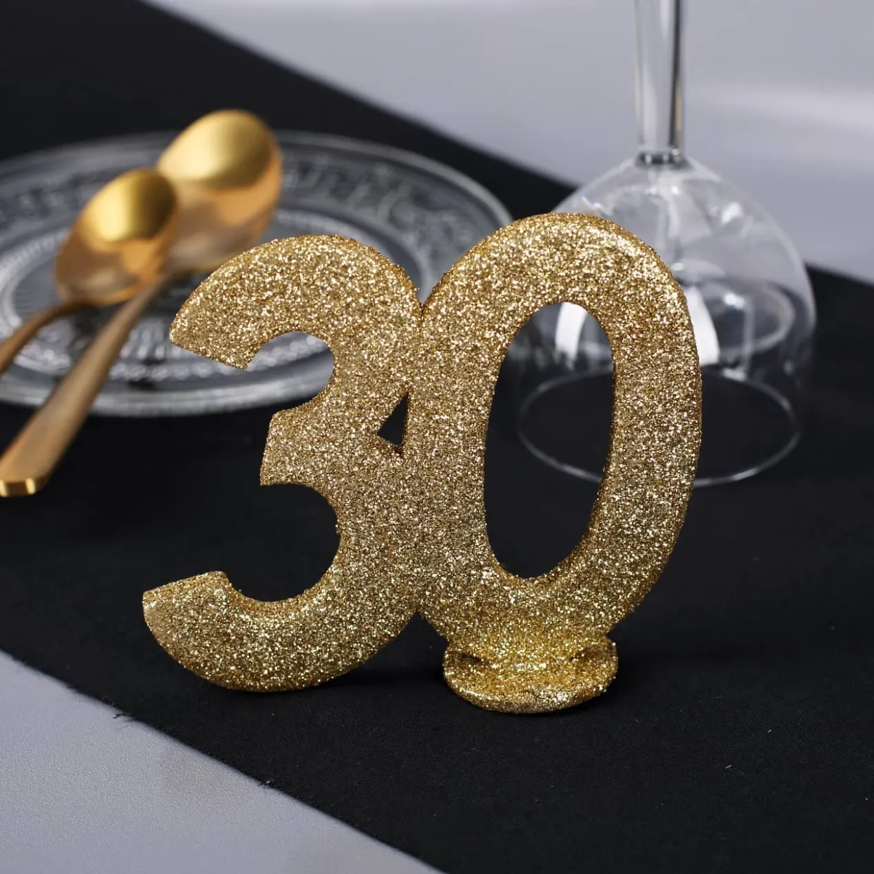 Goldene Dekozahl 30 - zum Geburtstag