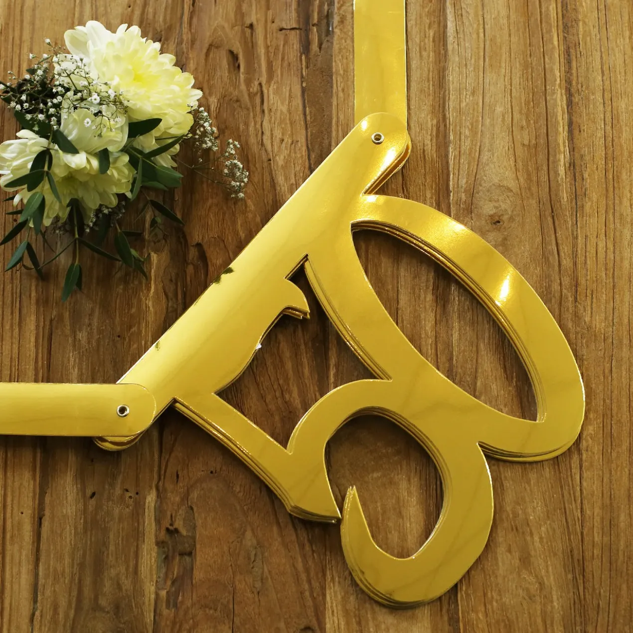 Goldene Girlande zum 50. Geburtstag
