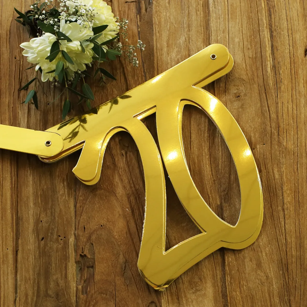Goldene Girlande zum 20. Geburtstag