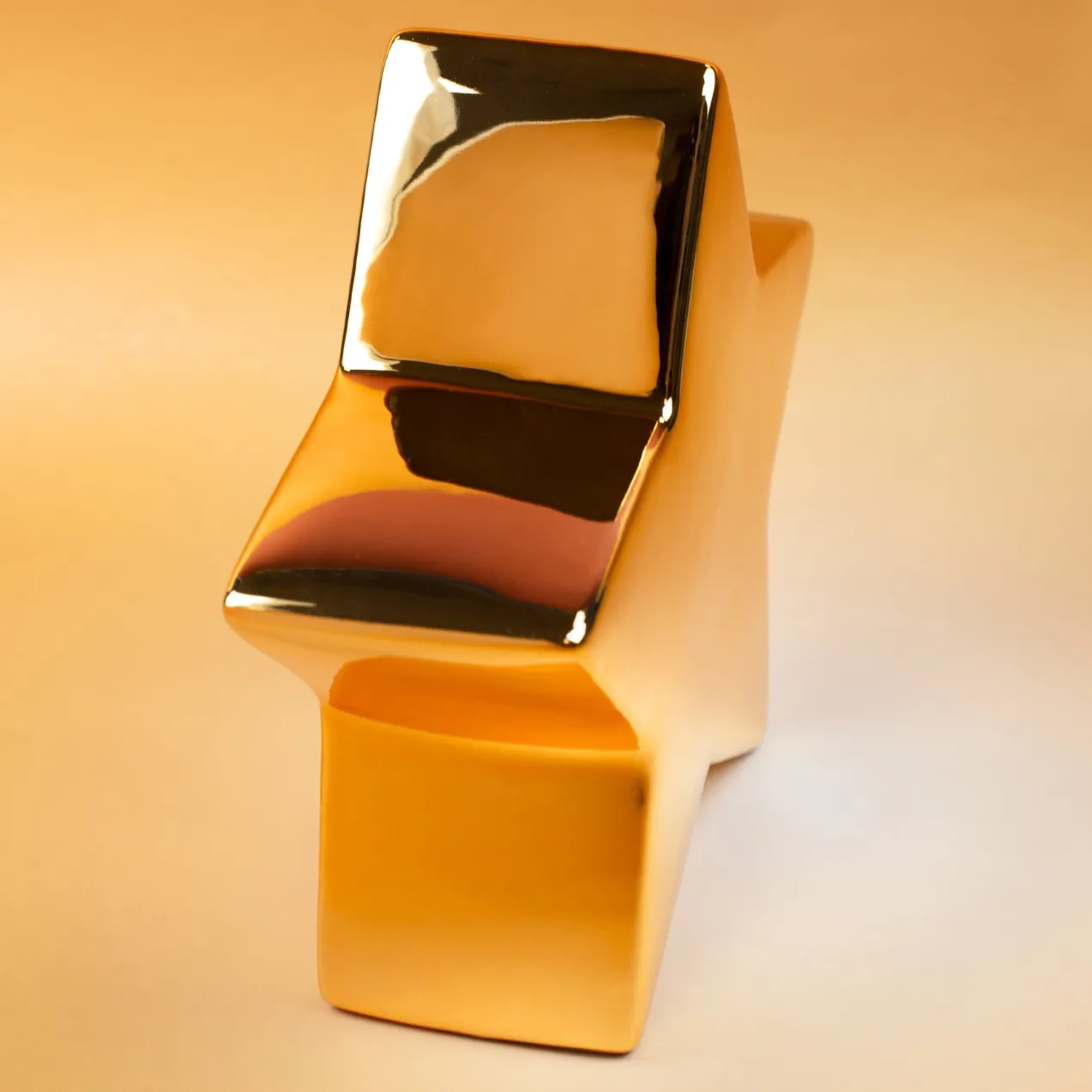 Goldener ‚Glücksstern‘ von Leonardo – personalisiert mit Wunschtext | Glücksbringer-Geschenk | 20 cm