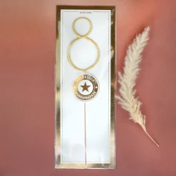 Goldstück riesige Wunderkerze | XL Zahl 0-9