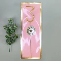 Goldstück riesige Wunderkerze | XL Zahl 0-9