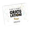 Gratulation, du hast es geschafft! Mousepad mit Name und Wunschtext