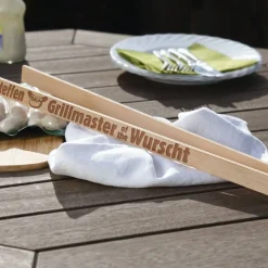 gravierte Grillmaster of the Wurscht Grillzange mit Namen